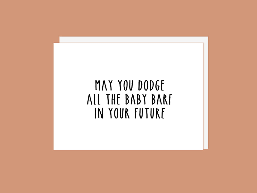 Baby Barf Card
