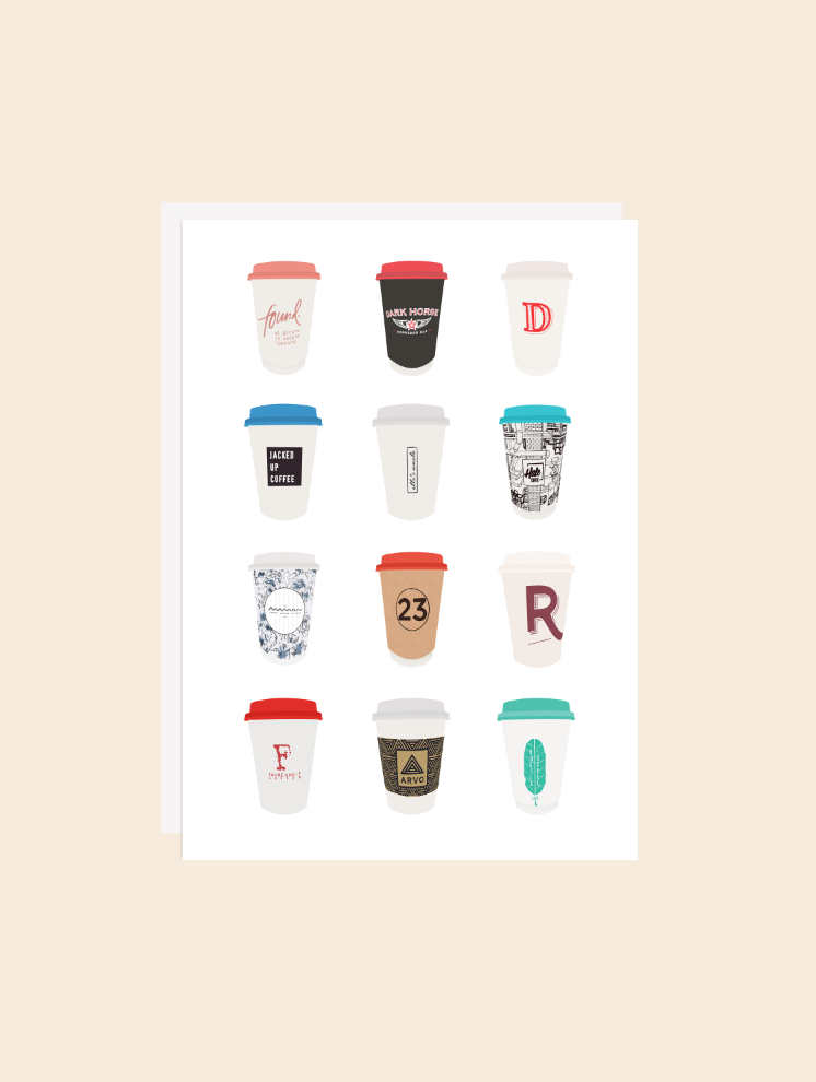 Toronto Coffee Shop V2 - Greeting Card