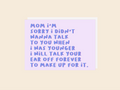 Mom Talk Card - Greeting Card