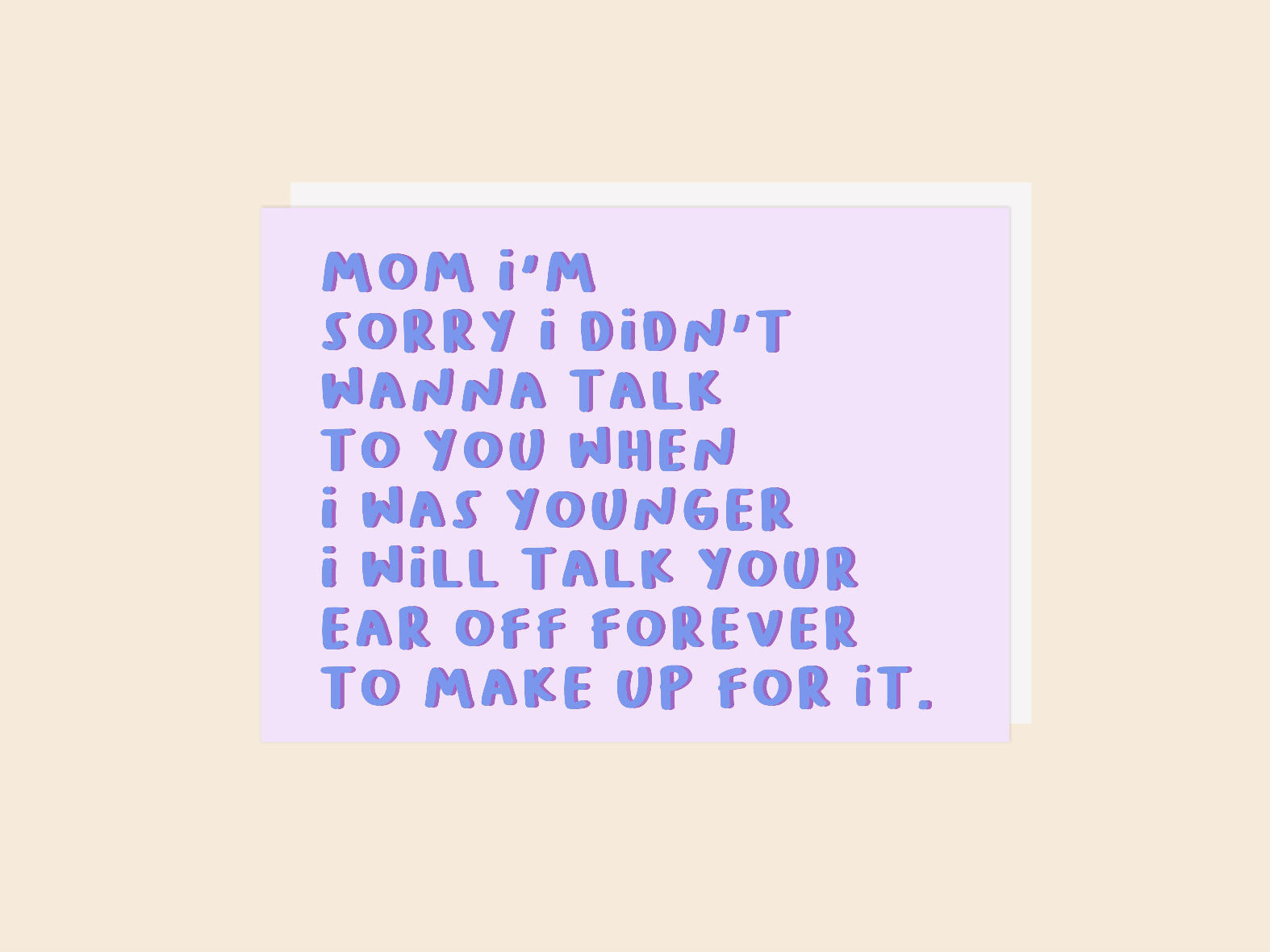 Mom Talk Card - Greeting Card