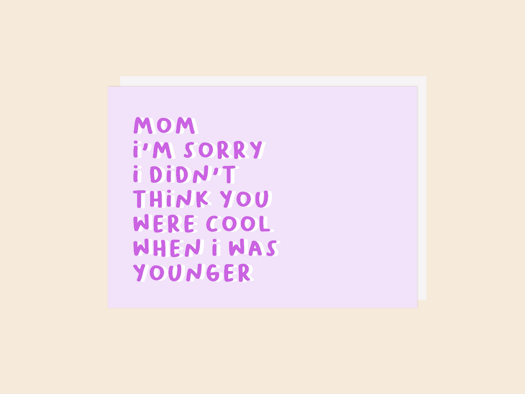 Mom Cool Card - Greeting Card