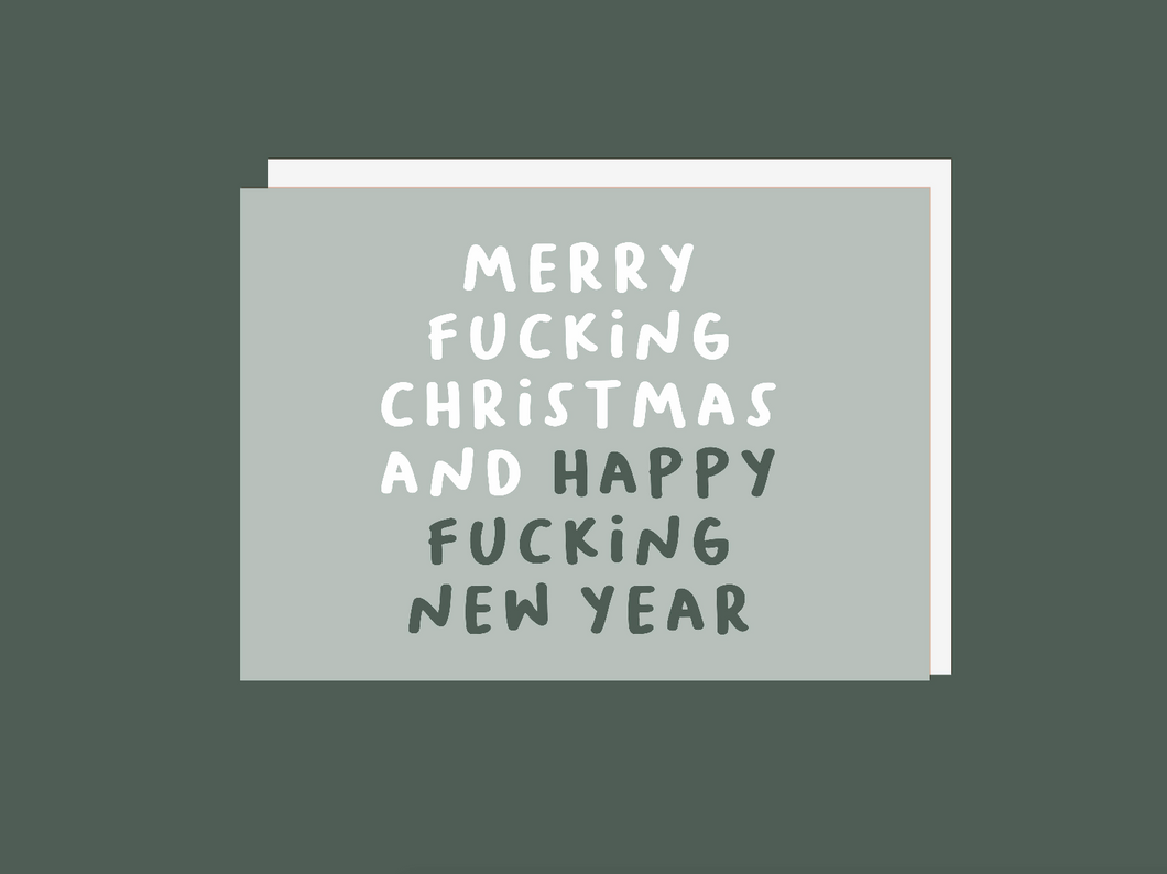Merry Fucking Christmas Card - Greeting Card