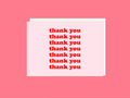 Thank You Pink - Greeting Card