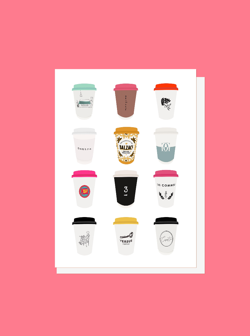 Toronto Coffee Shop V4 - Greeting Card