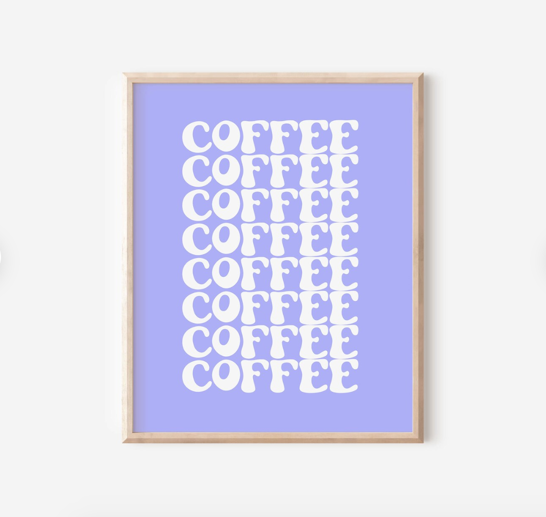 Retro Coffee Print