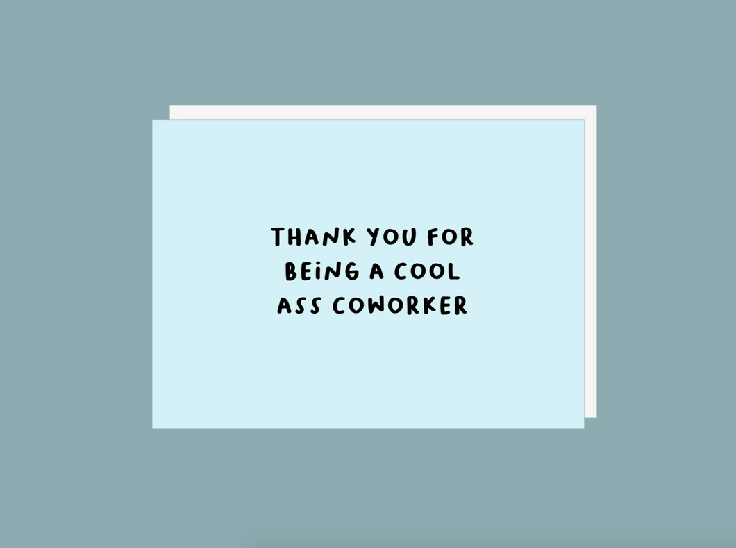 Cool Ass Coworker Card - Blue
