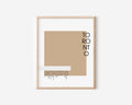 Toronto Neighbourhood Print Beige