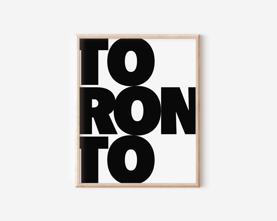 Toronto Bold Print