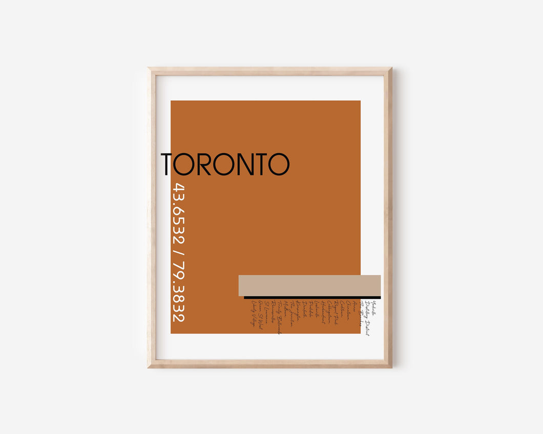 Toronto Burnt Orange Print