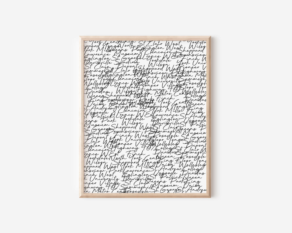 Toronto Subway Print