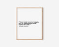 Anthony Bourdain Quote Print