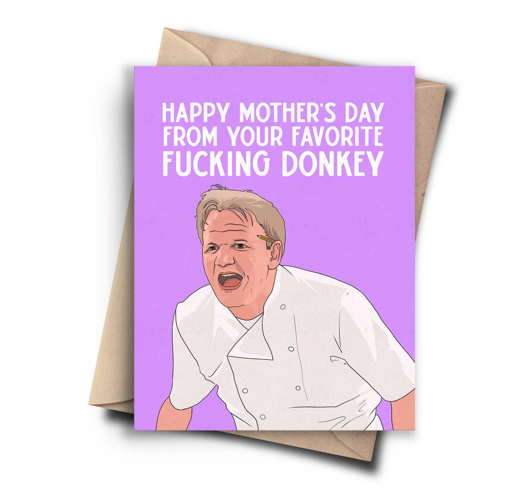 F*cking Donkey - Ramsay Funny Mothers Day Card