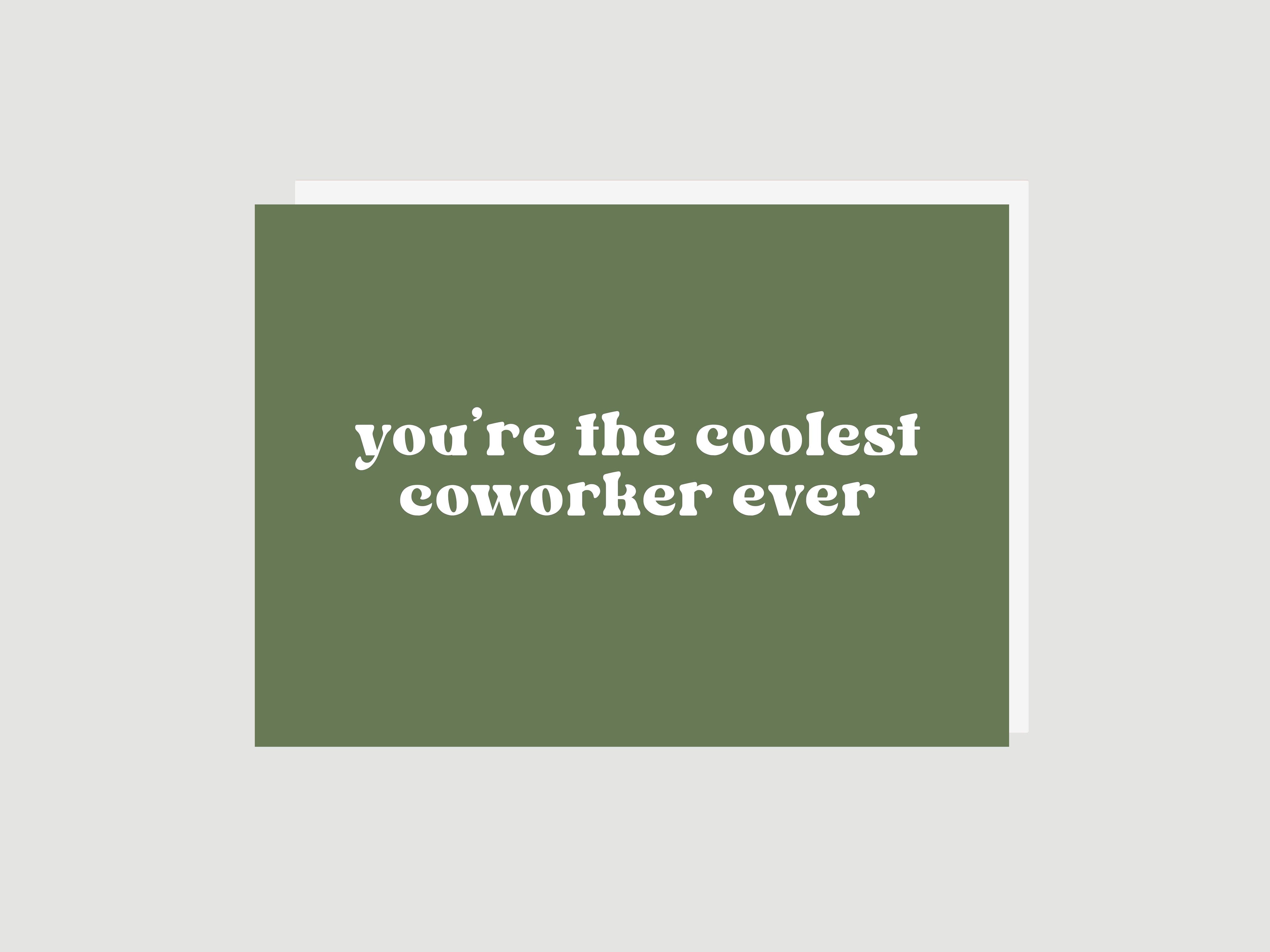 Coolest Coworker - Greeting Card