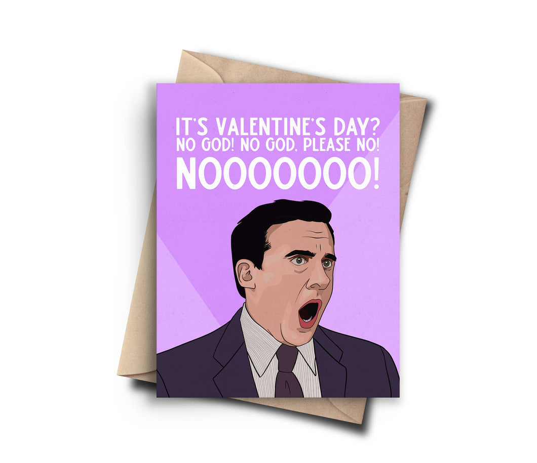 The Office Michael Scott Funny Valentines Day Card