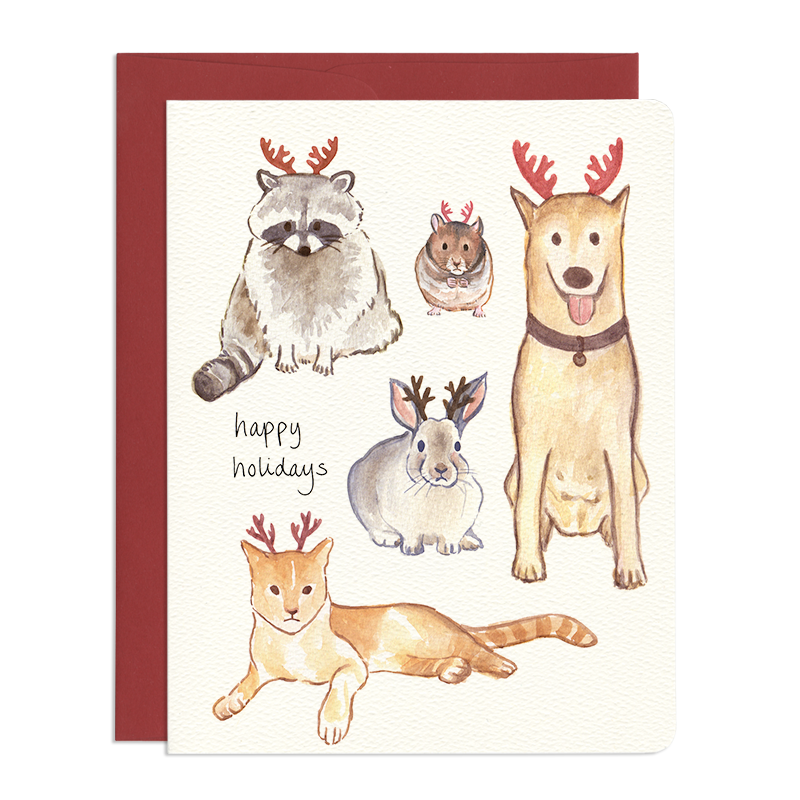 Holiday Antlers Card