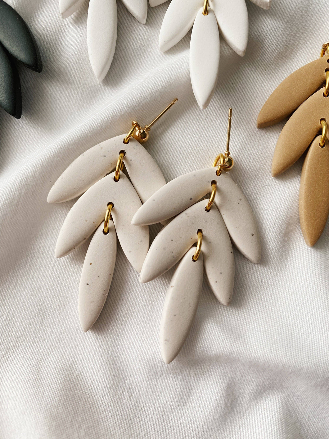 Dahlia | The Timeless Collection | Handmade Polymer Clay Earrings