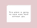 Coworker Suck Without You - Greeting Card
