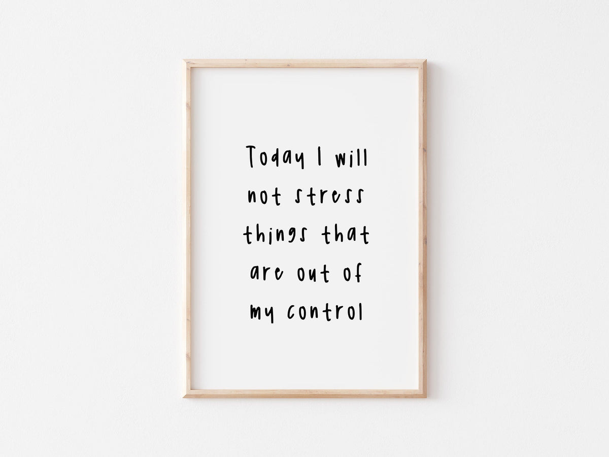 Today Stress Print