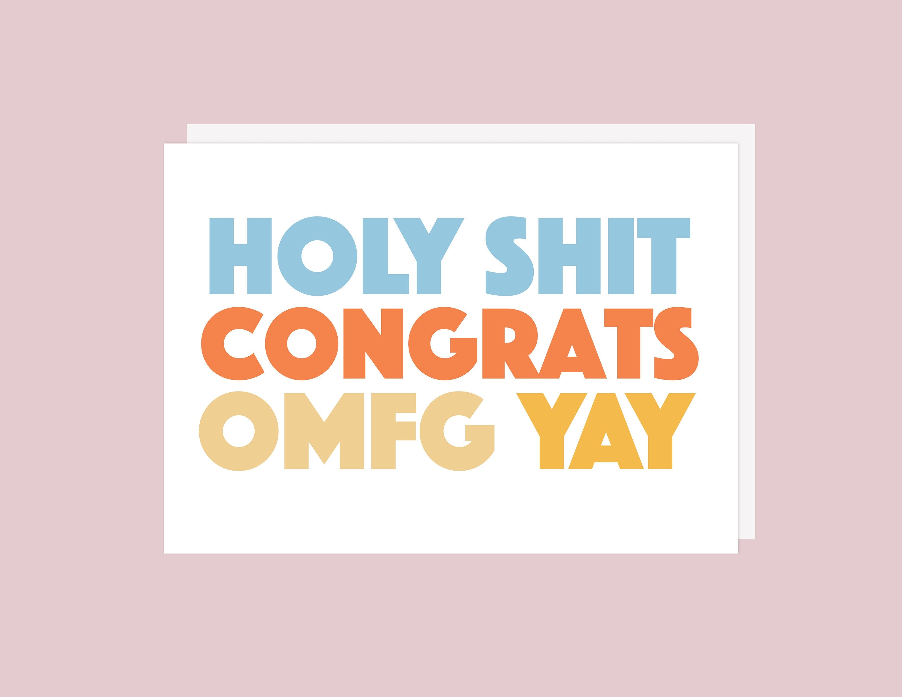 Holy Shit - Greeting Card