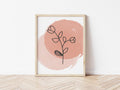 Floral Line Art Print
