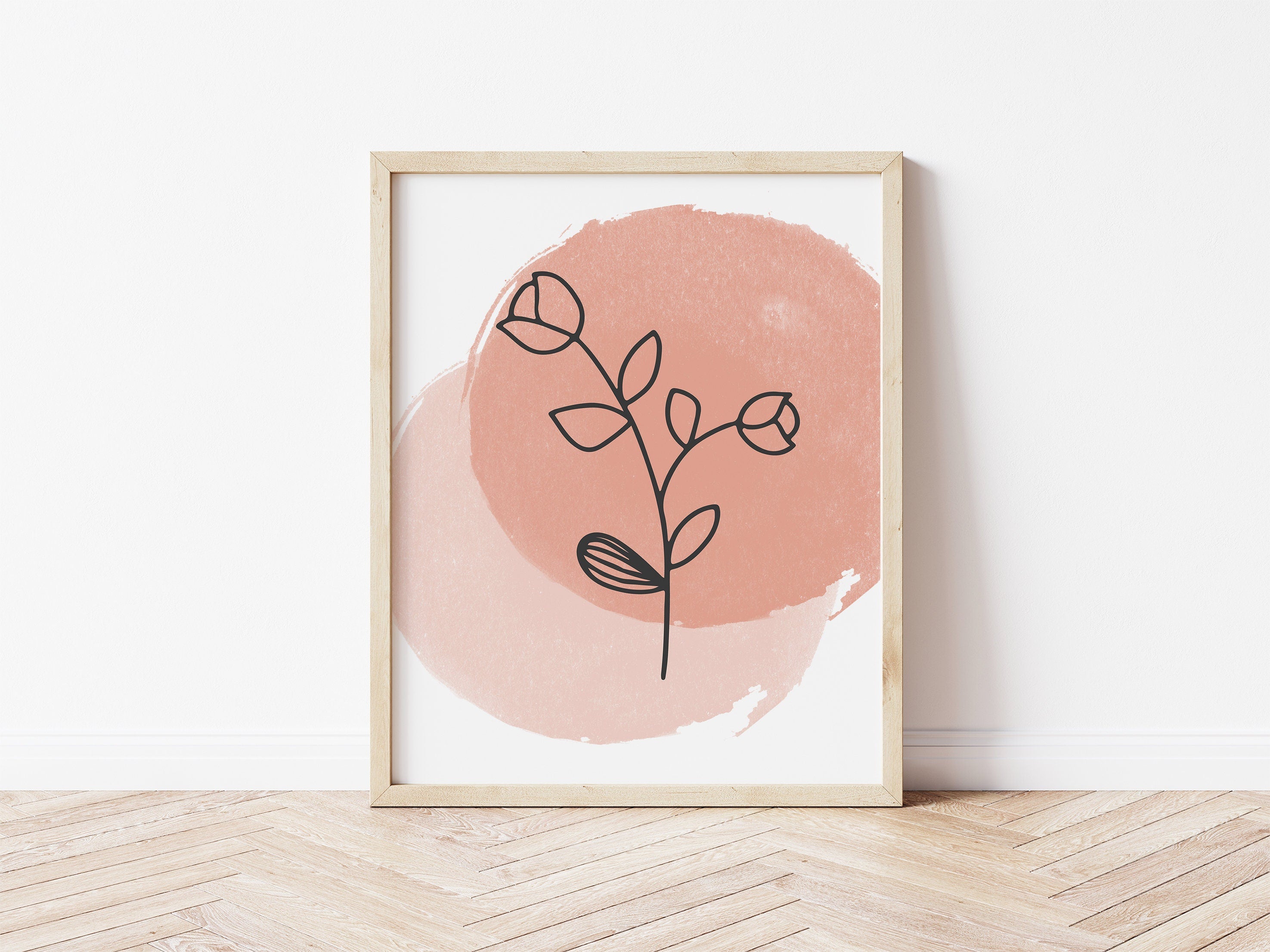 Floral Line Art Print