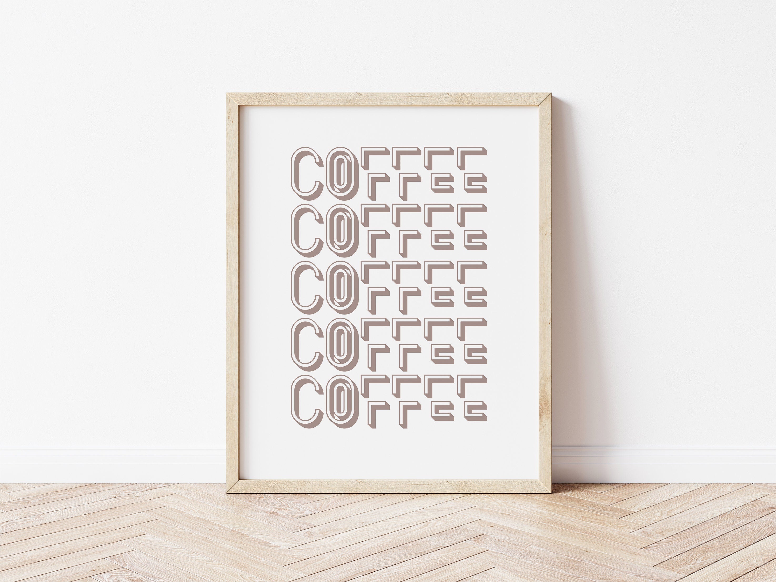 Coffee Funky Print