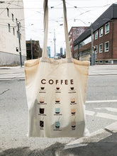 Load image into Gallery viewer, Tote Bag - Coffee Menu
