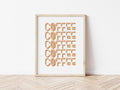 Coffee Funky Print