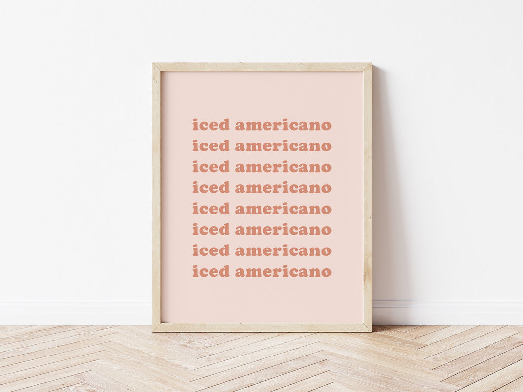 Iced Americano Print