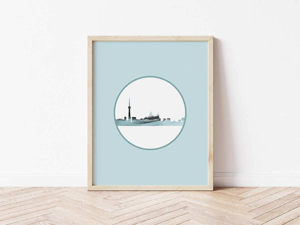 Toronto Blue Skyline Print