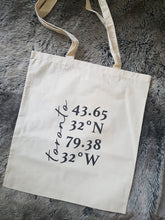 Load image into Gallery viewer, Tote Bag - Toronto Coordinates
