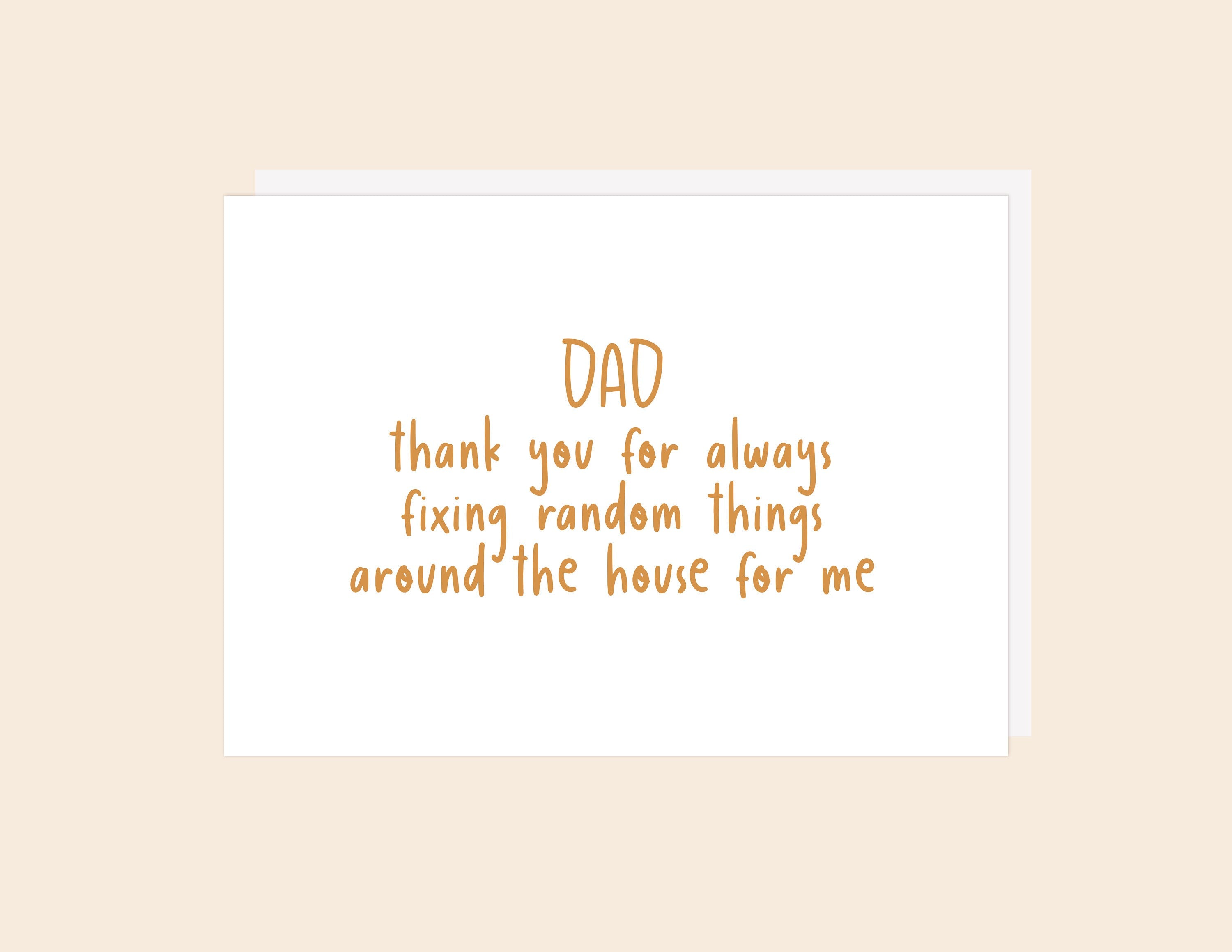 Dad Fixing - Greeting Card