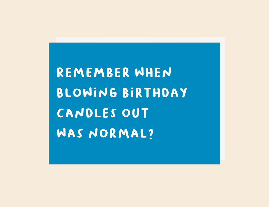 Birthday Candle - Greeting Card