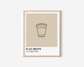Flat White Print