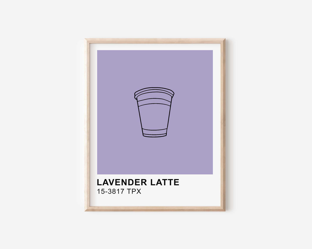Lavender Latte Print