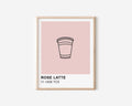 Rose Latte Print