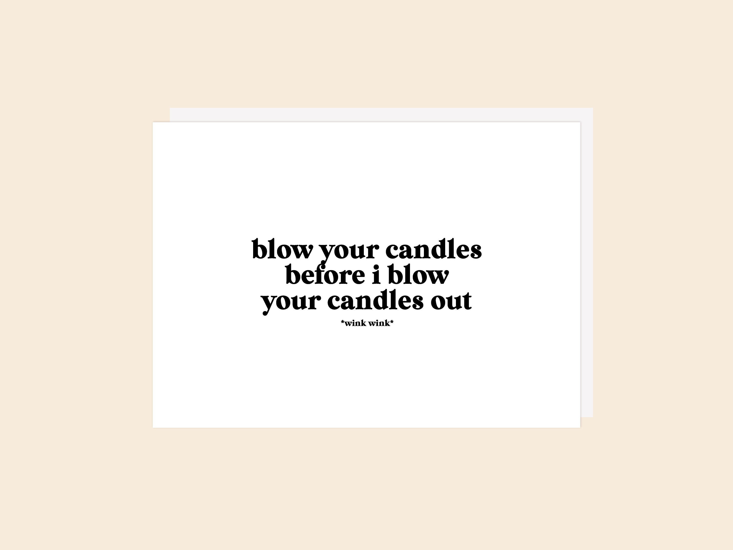 Blow Birthday - Greeting Card