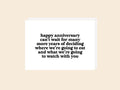 Happy Anniversary - Greeting Card