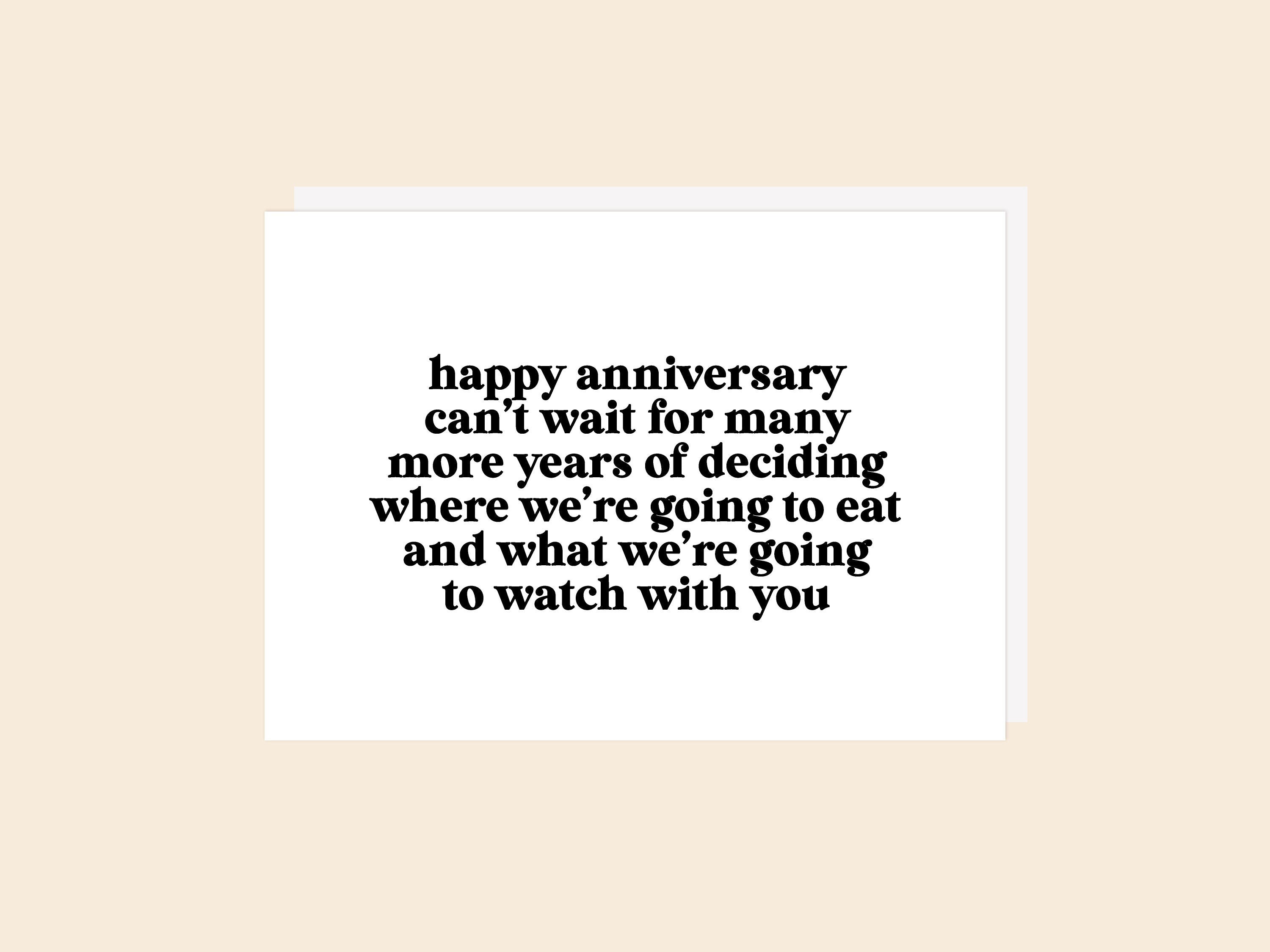 Happy Anniversary - Greeting Card