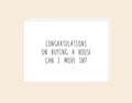 Congrats Home - Greeting Card