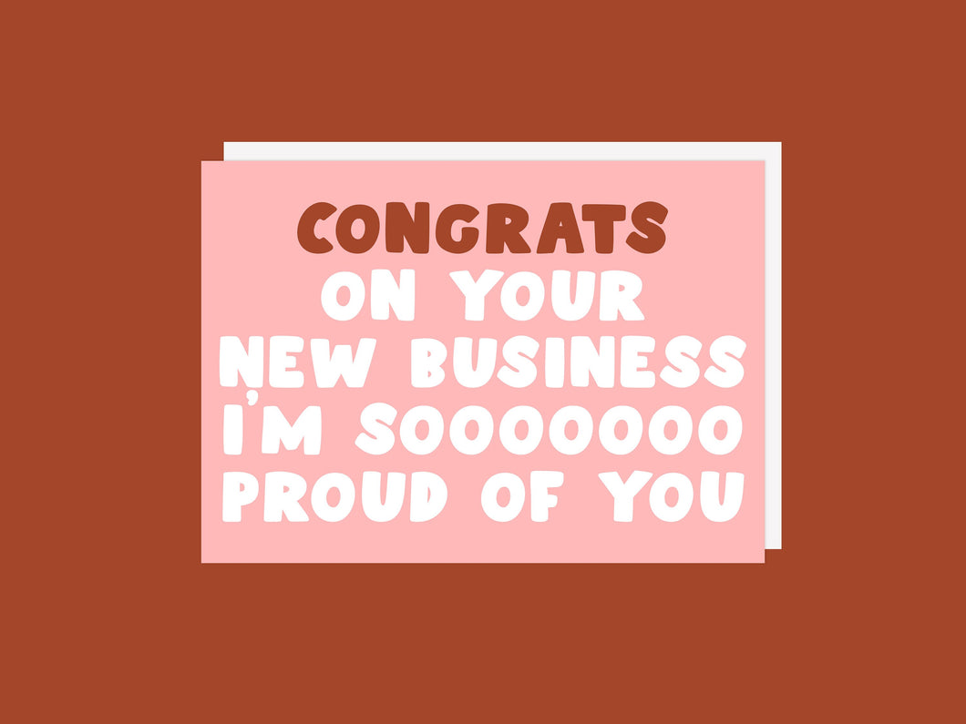 Congrats New Business  - Greeting Card